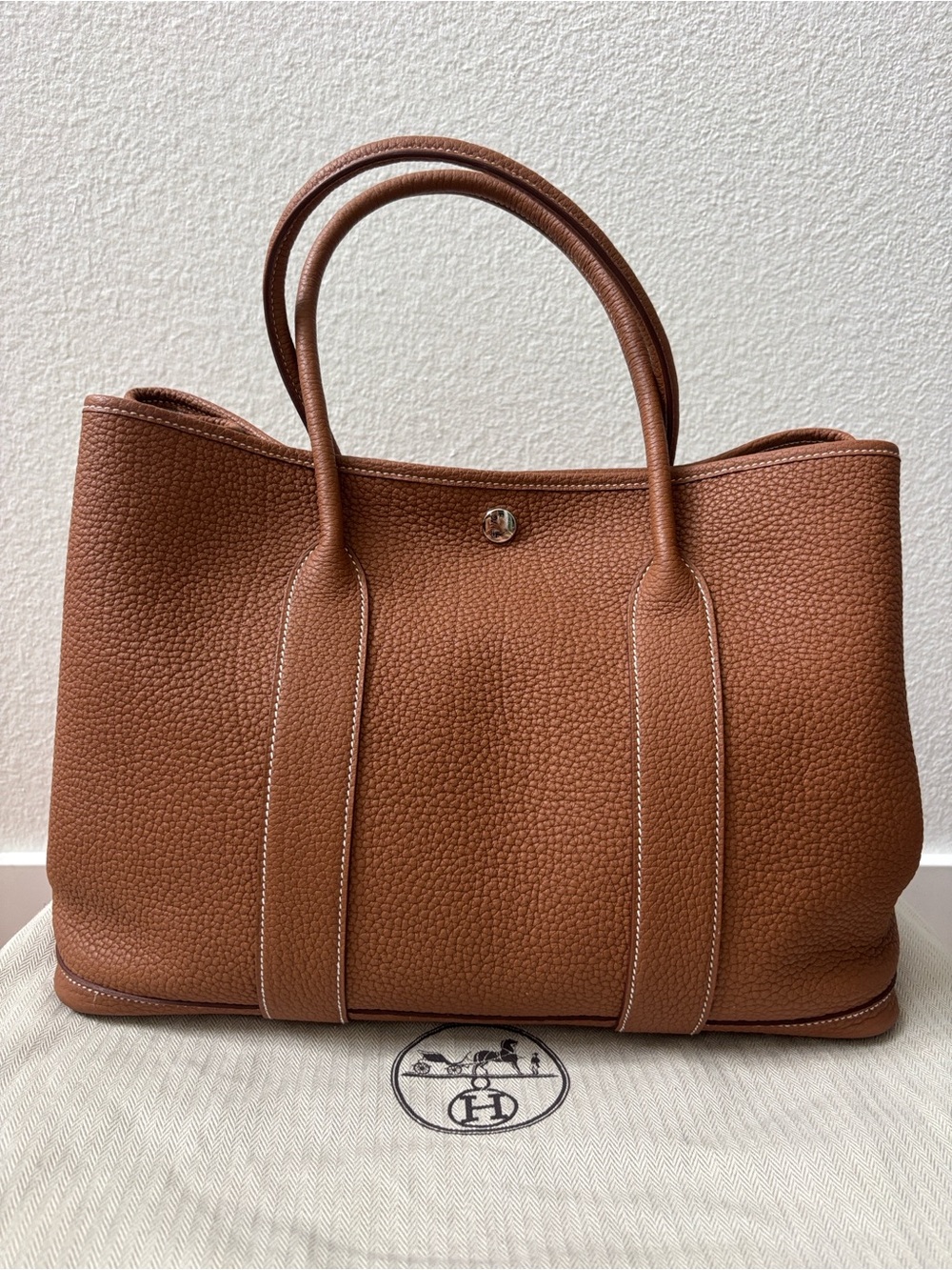 Hermès Garden Party Tote Negonda Gold 36